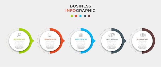 Modèle De Conception Infographique D'entreprise