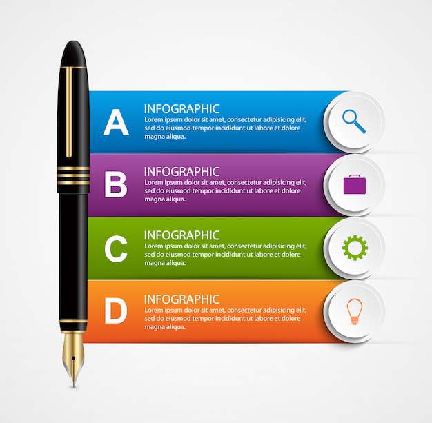 Modèle De Conception Infographique D'entreprise.