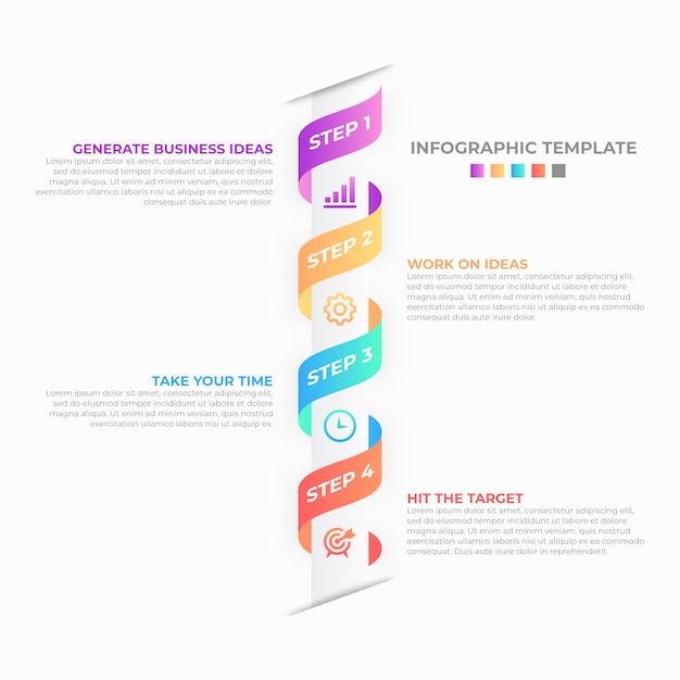 Modèle De Conception Infographique Métier