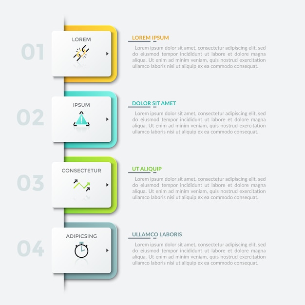 Modèle De Conception Infographique Moderne