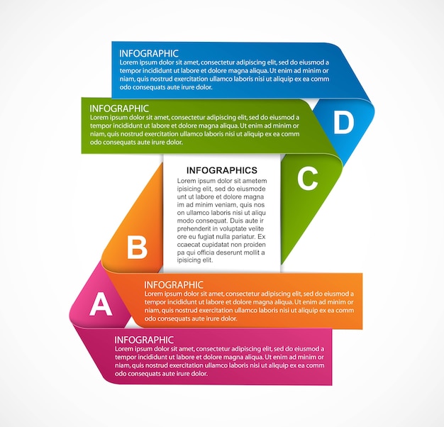 Modèle De Conception Infographique D'options Commerciales