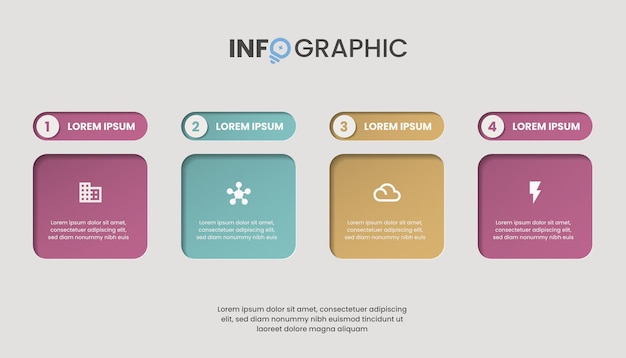 Modèle De Conception Infographique Avec Place Pour La Visualisation De Vos Données