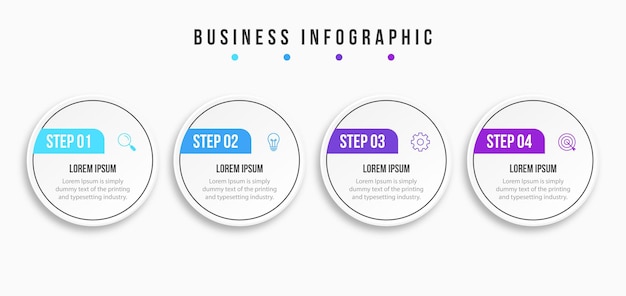 Vecteur modèle de conception infographique avec place pour votre illustration vectorielle de données