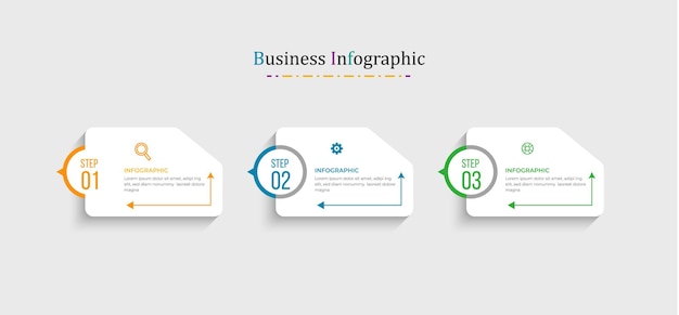 Modèle de conception infographique de présentation entreprise