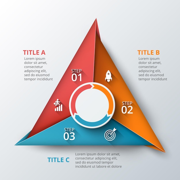 Vecteur modèle de conception infographique vector