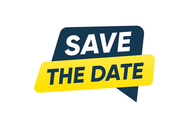 Le modèle de conception isolé de la bannière Save Date