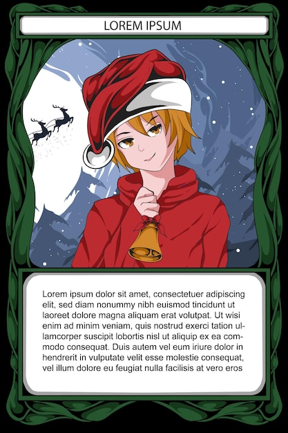 modèle de conception de jeu de cartes anime