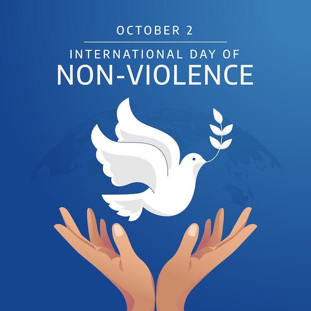 Modèle De Conception De La Journée Internationale De Non-violence