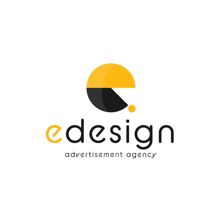 Vecteur modèle de conception de logo d'agence de publicité