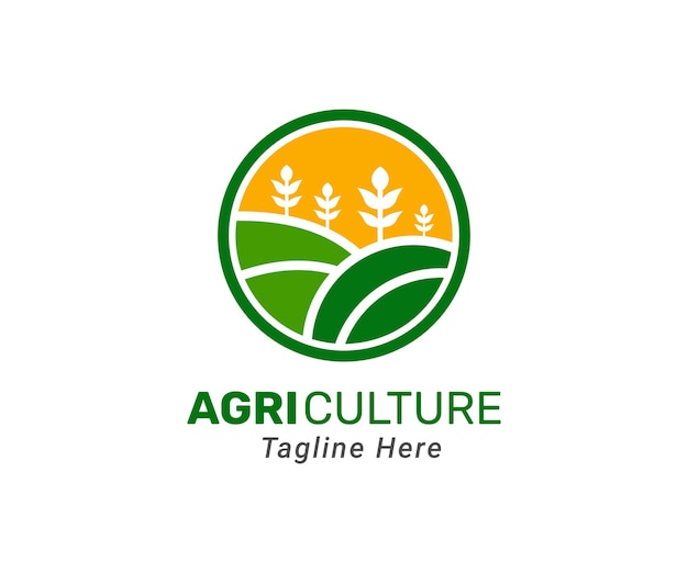 Modèle De Conception De Logo Agricole. Logo Moderne Pour L'entreprise