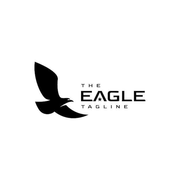 Modèle de conception de logo d'aigle de luxe Illustration vectorielle