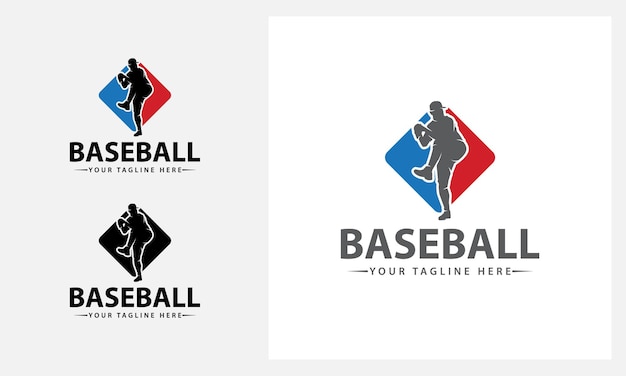 Modèle De Conception De Logo De Base-ball