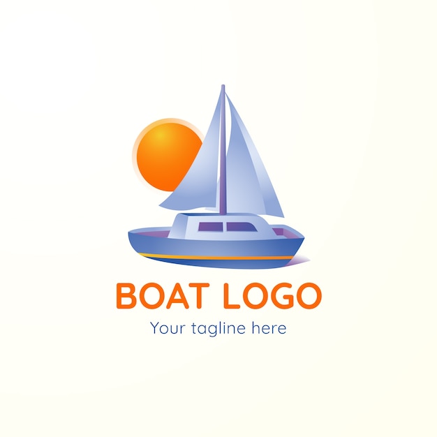 Modèle De Conception De Logo De Bateau