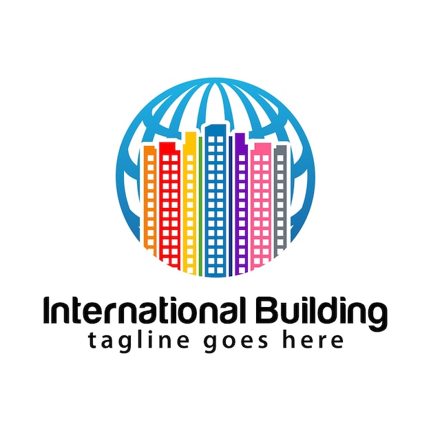 Modèle De Conception De Logo De Bâtiment International