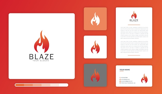 Modèle De Conception De Logo Blaze