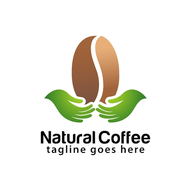 Modèle De Conception De Logo De Café Naturel