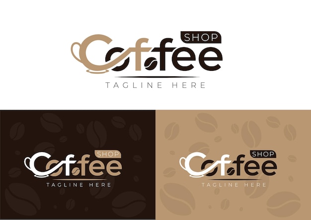 Modèle de conception de logo de café-restaurant