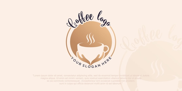 Modèle De Conception De Logo De Café