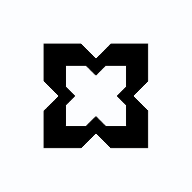 modèle de conception de logo carré simple