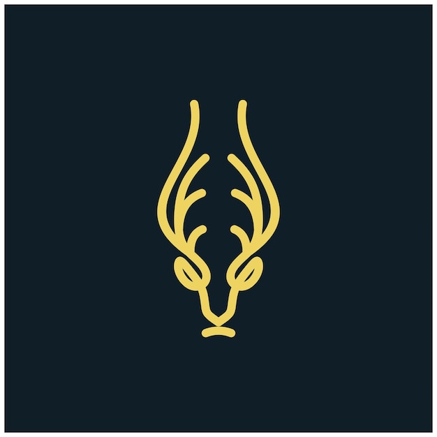 Modèle De Conception De Logo De Cerf