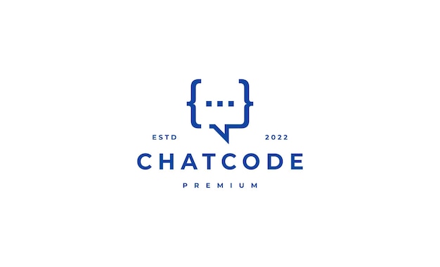 Modèle De Conception De Logo De Chat De Code