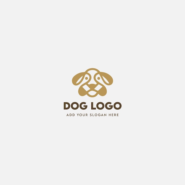 Modèle De Conception De Logo De Chien