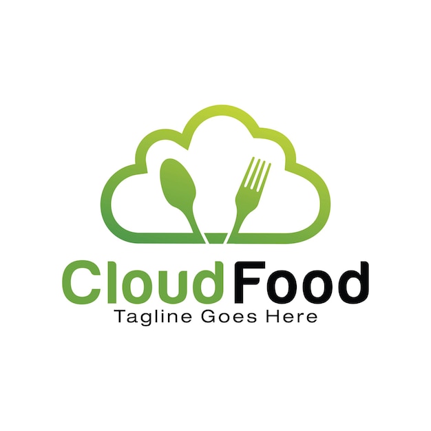 Modèle De Conception De Logo Cloud Food