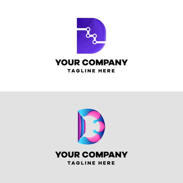 Modèle De Conception De Logo Dégradé Et Coloré