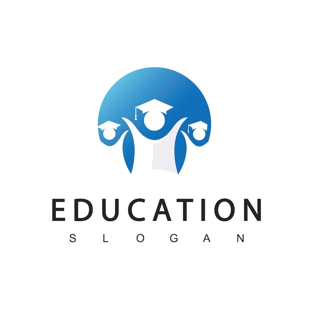 Modèle De Conception De Logo D'éducation Illustration Vectorielle