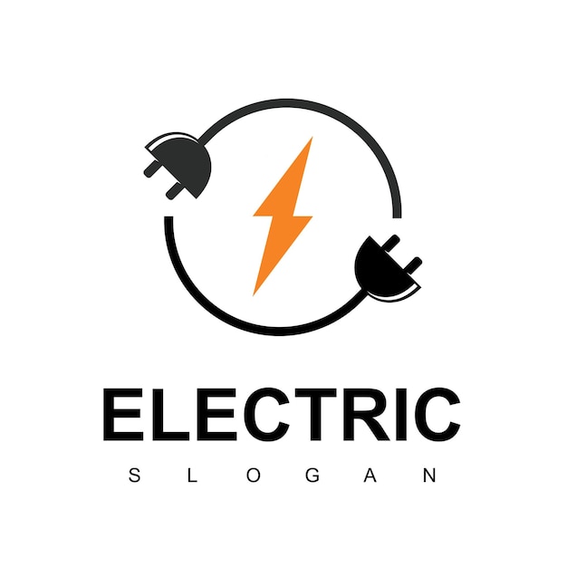 Modèle De Conception De Logo électrique. Symbole D'énergie De Boulon.