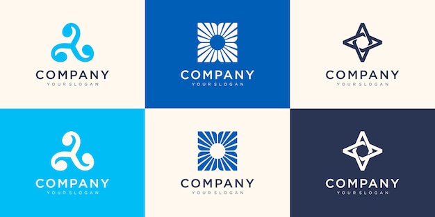 Modèle De Conception De Logo D'entreprise Abstraite