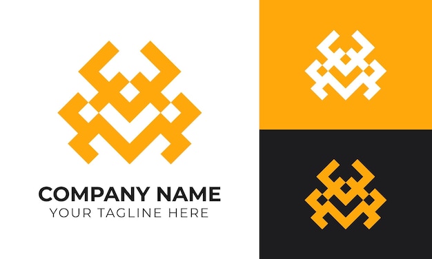 Vecteur modèle de conception de logo d'entreprise minimaliste abstrait moderne créatif