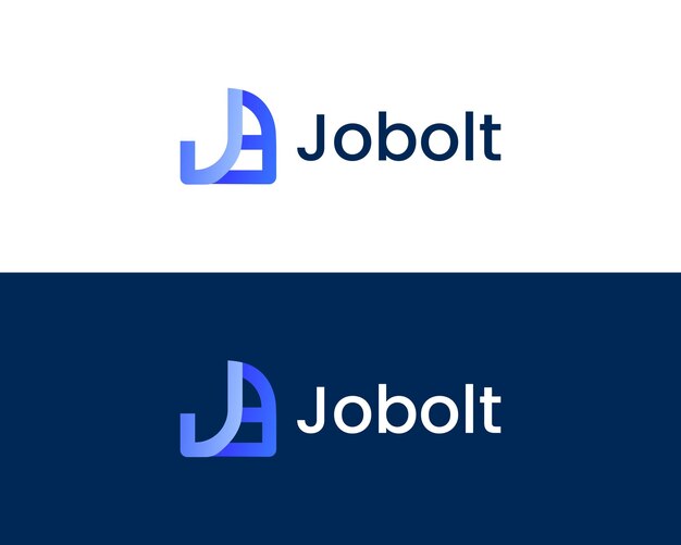 Modèle De Conception De Logo D'entreprise Moderne Lettre Jb