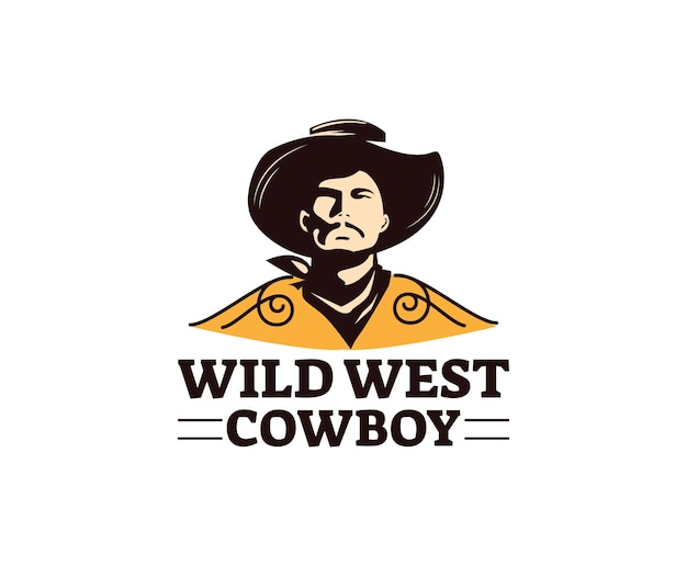 Modèle De Conception De Logo D'entreprise West Cowboy