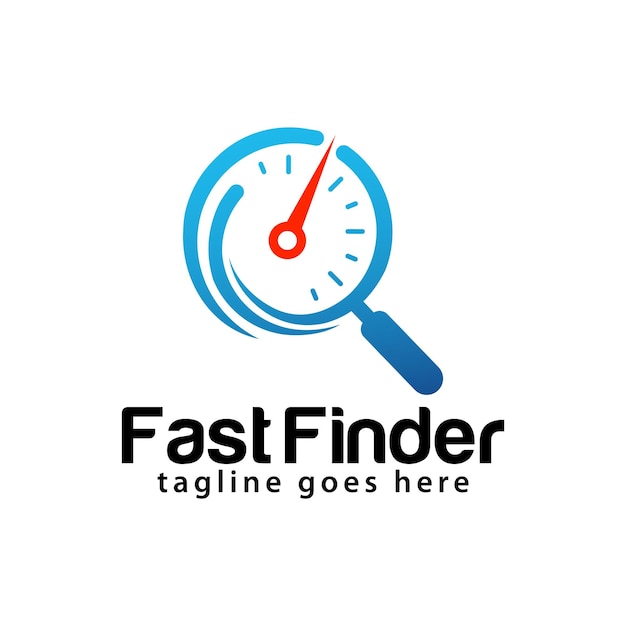 Modèle De Conception De Logo Fast Finder