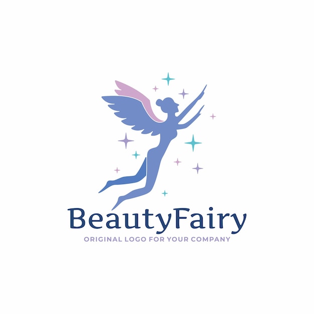 Modèle De Conception De Logo De Fée De Beauté.