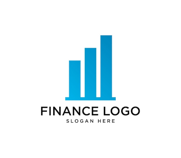 Modèle de conception de logo de finances simples