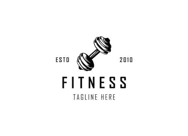 Modèle de conception de logo Fitness et Gym.