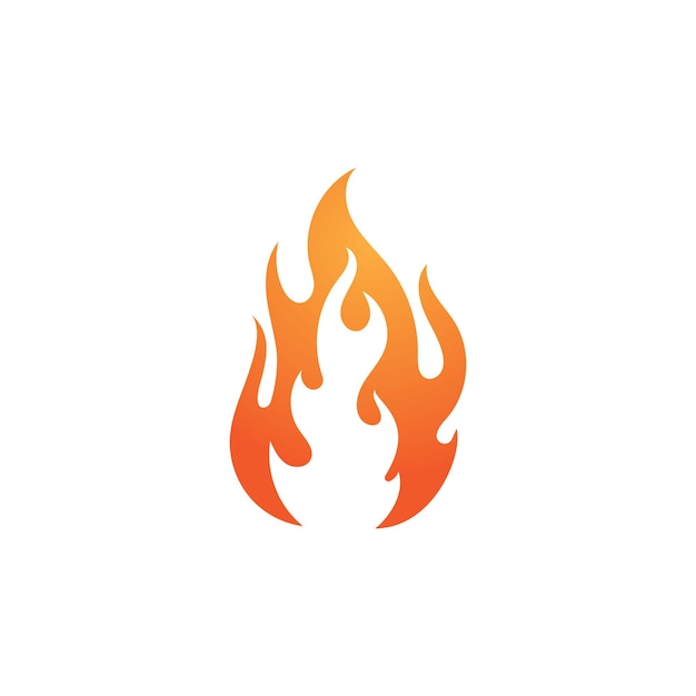 Modèle de conception de logo de flamme de feu