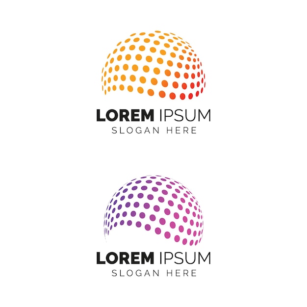 Modèle De Conception De Logo Globe Géométrique