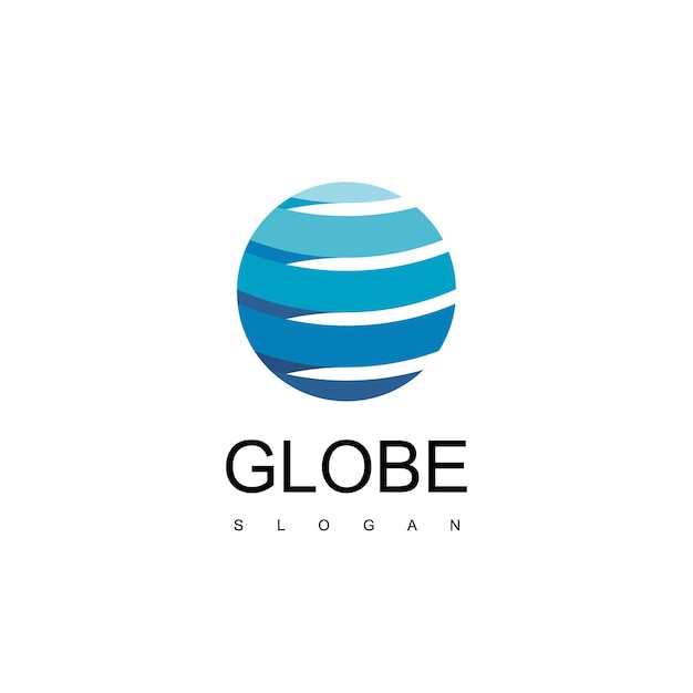 Modèle de conception de logo de globe