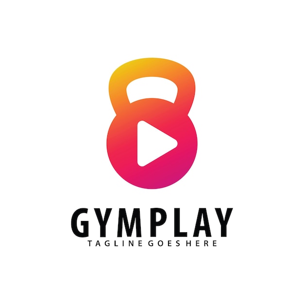 Modèle De Conception De Logo Gym Play