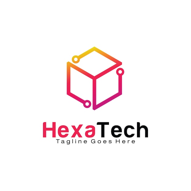 Modèle De Conception De Logo Hexagon Technology