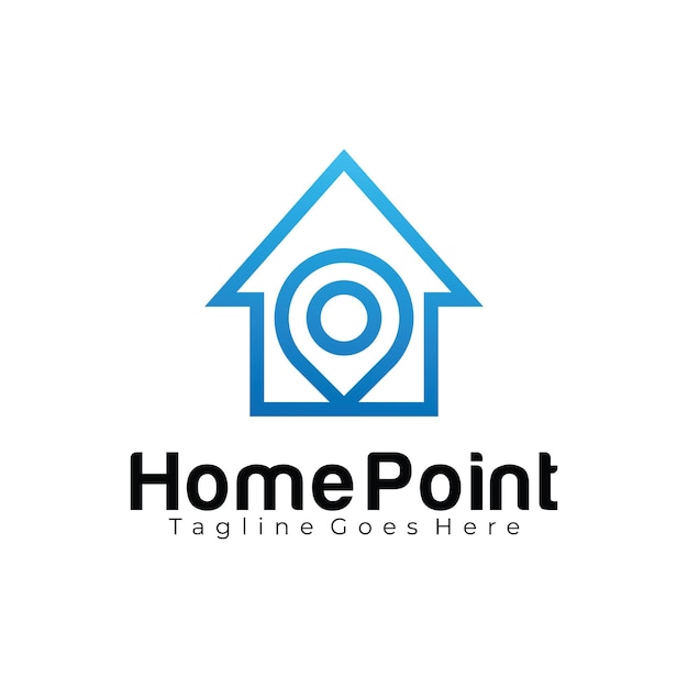 Modèle De Conception De Logo Home Point