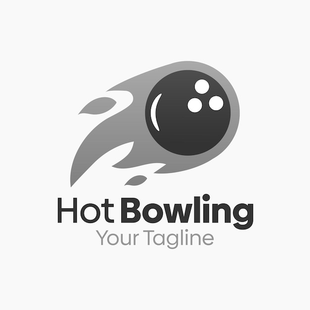Modèle de conception de logo Hot Bowling Bon pour les entreprises, les agences, la communauté et les organisations