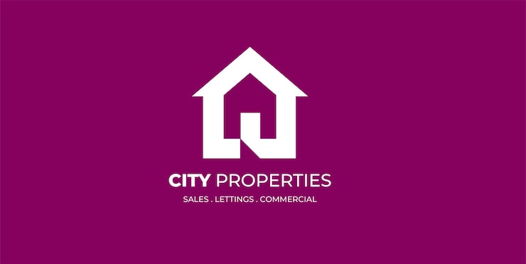 Vecteur modèle de conception de logo immobilier professionnel