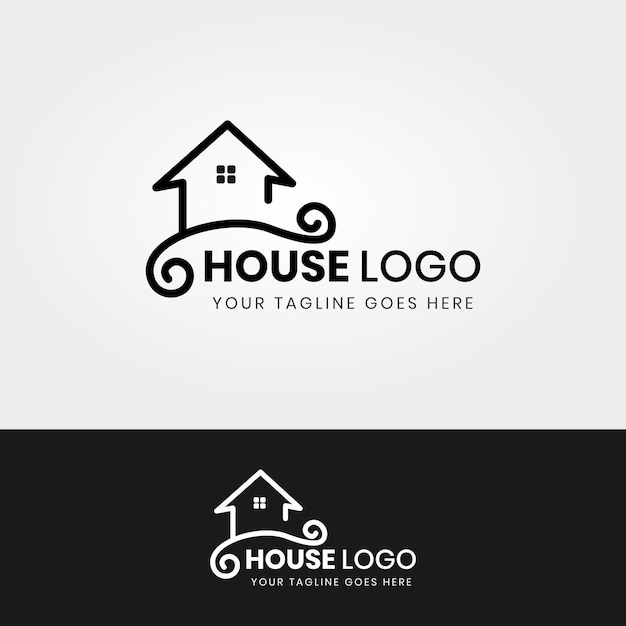 Modèle De Conception De Logo Immobilier Symbole De L'architecture Du Bâtiment