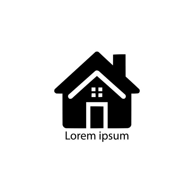 Modèle de conception de logo immobilier vectoriel avec des formes géométriques