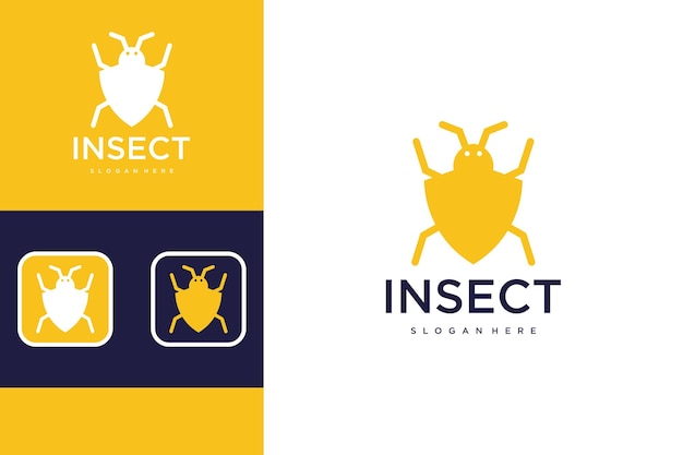 Modèle De Conception De Logo D'insecte