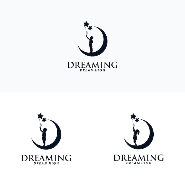 Modèle De Conception De Logo Kid Dream